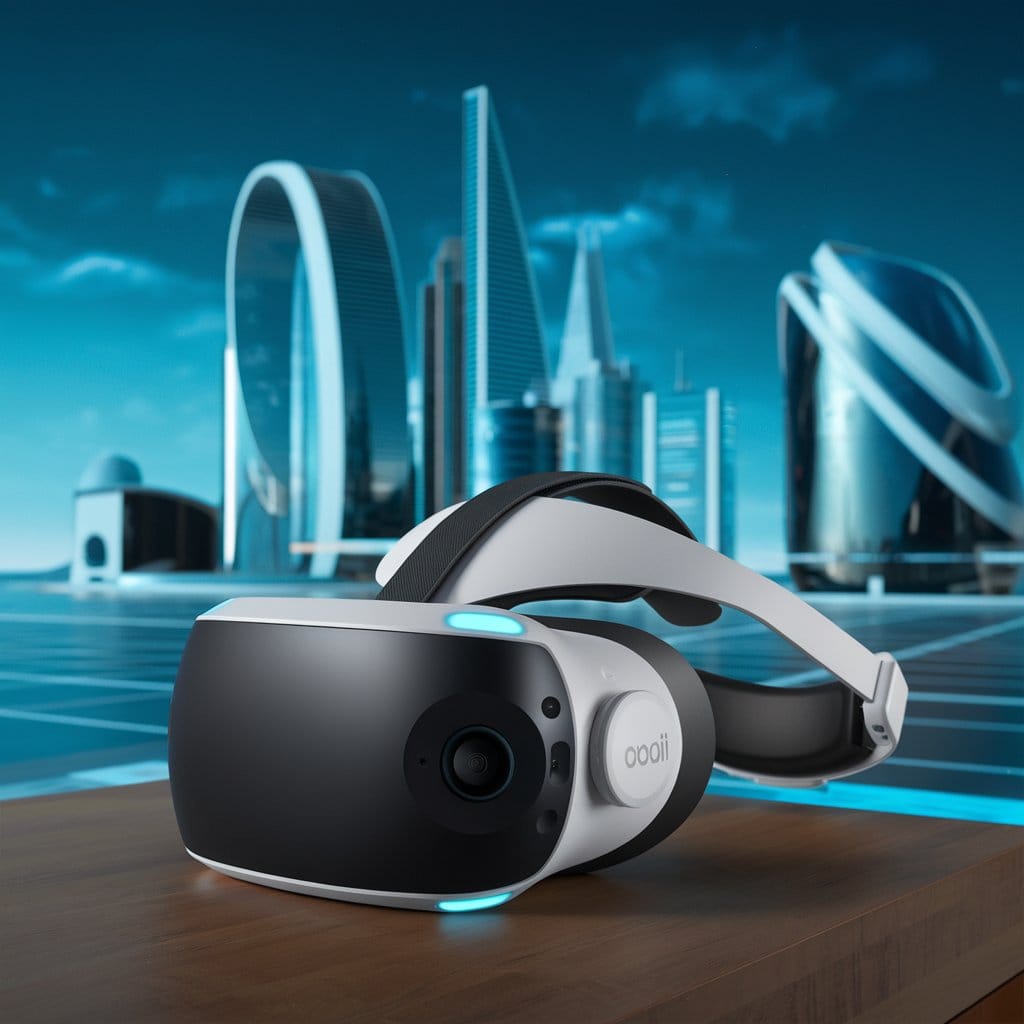 Casque de réalité virtuelle symbolisant l'accompagnement personnalisé des dirigeants avec la méthode Rivalis pour optimiser le pilotage d’entreprise et la rentabilité, DG Conseil 33, Bordeaux, Gironde.