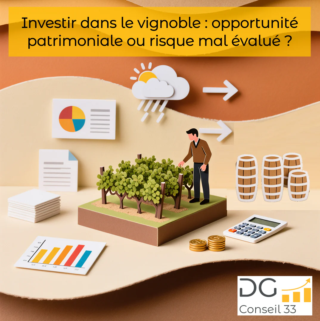 investissement dans le vignoble avec analyse graphique et accompagnement des dirigeants pour la rentabilité méthode rivalis bordeaux gironde