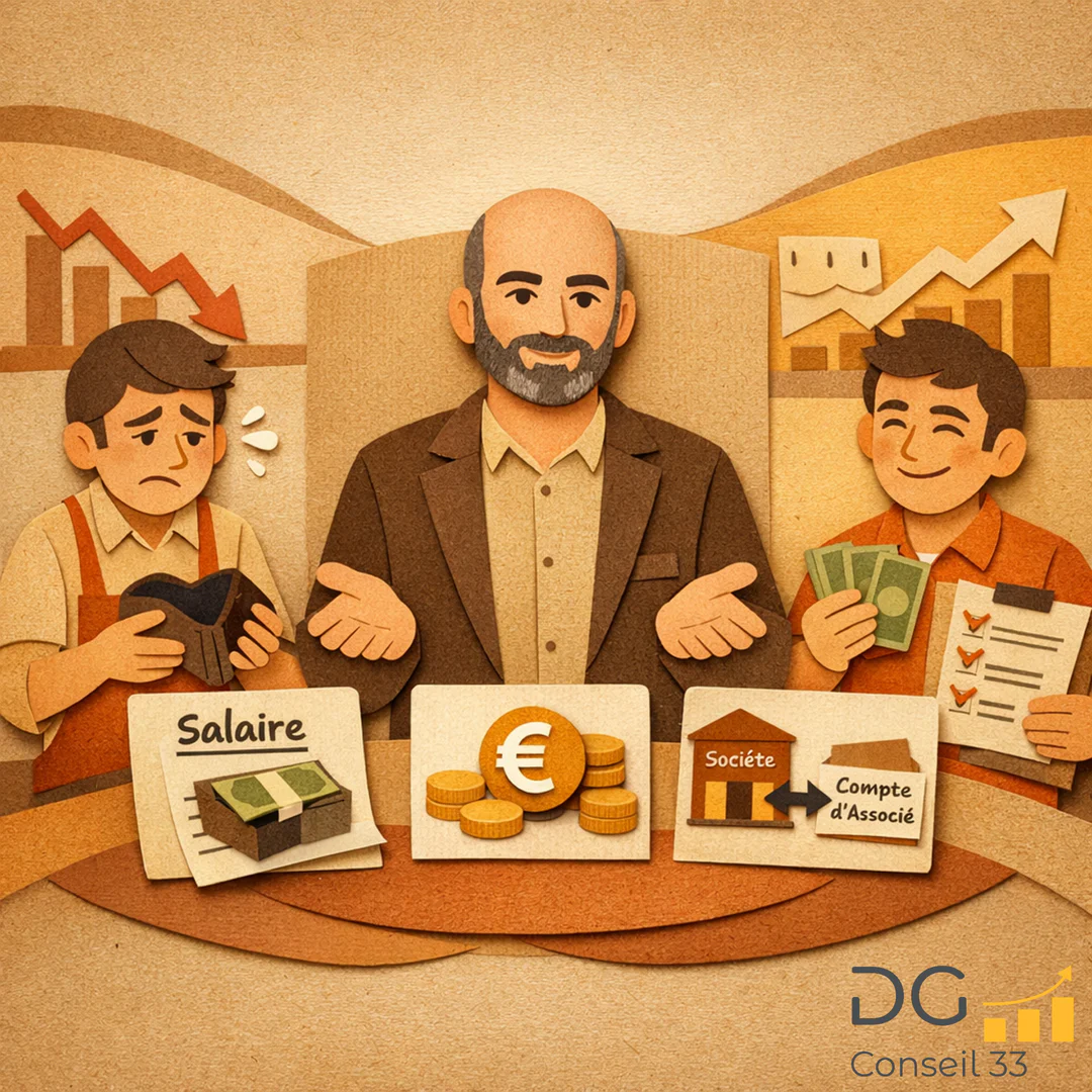 conseiller en gestion DG Conseil 33 accompagne dirigeant TPE solutions remuneration tresorerie pilotage entreprise Rivalis Bordeaux