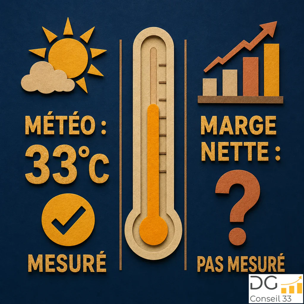 illustration rentabilité entreprise météo 33 degrés marge nette non mesurée conseil en gestion pilotage entreprise Bordeaux