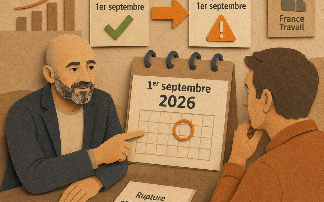 Dirigeant de TPE consultant son tableau de bord de trésorerie avant les vacances d'été